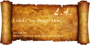 Lukács Angelika névjegykártya