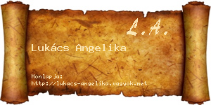 Lukács Angelika névjegykártya