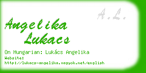 angelika lukacs business card