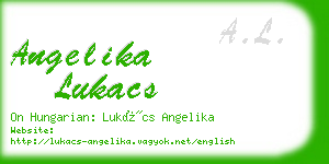 angelika lukacs business card